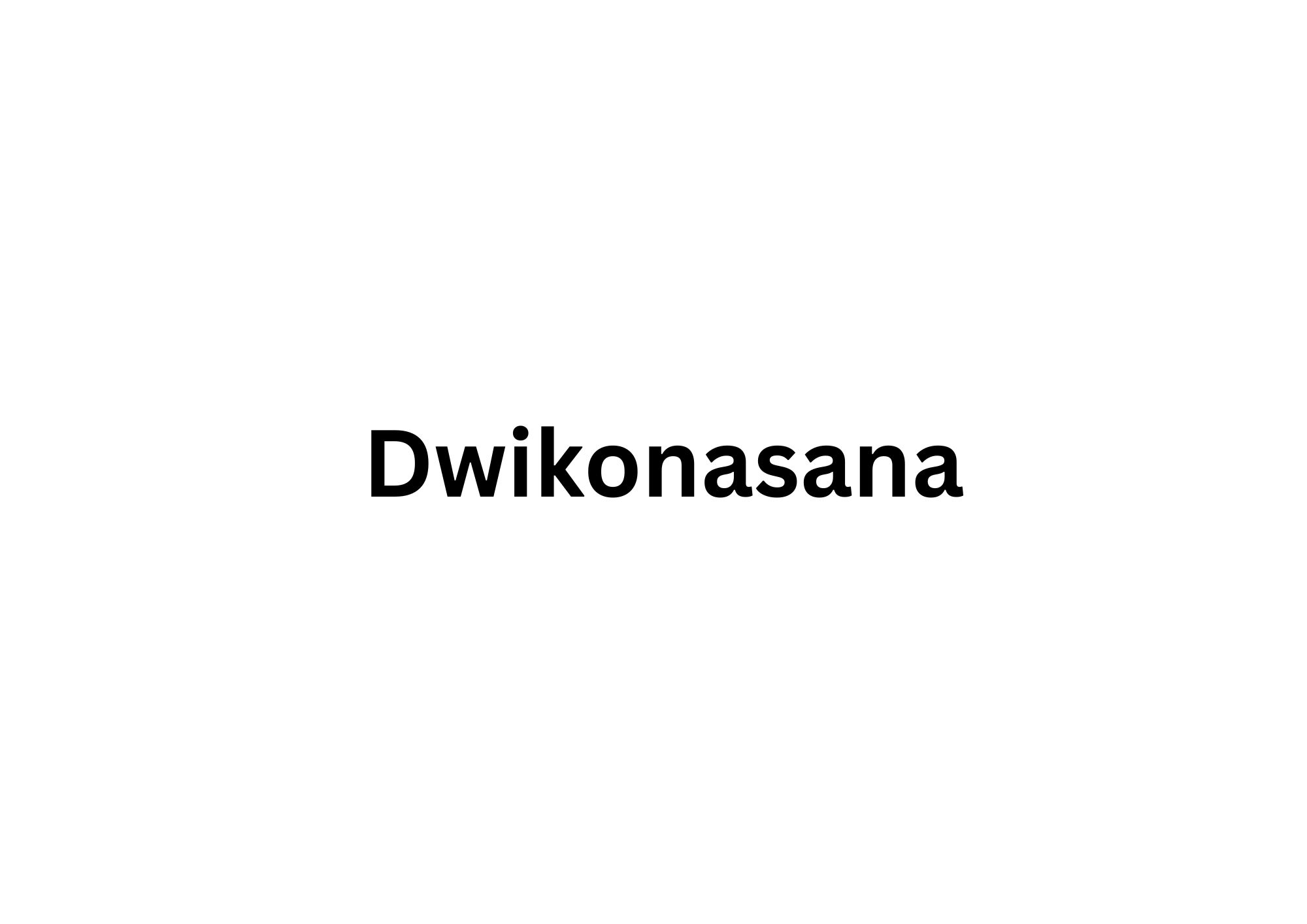dwikonasana